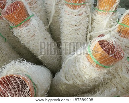 Rolled plastic nets for fishing Rolled plastic nets for fishing