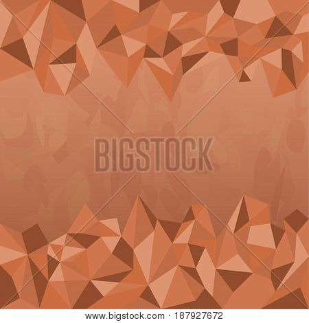 Polygon Earth Tone Background Designed as Dark Brown Texture Theme