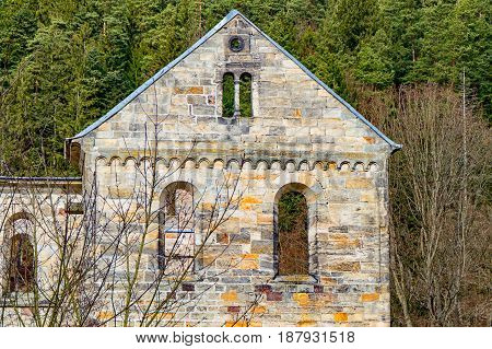 The Monastery ruins in Paulinzella in Thuringia