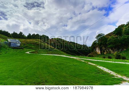 Beautiful Waitomo scenic landscape , North Island of New Zealand