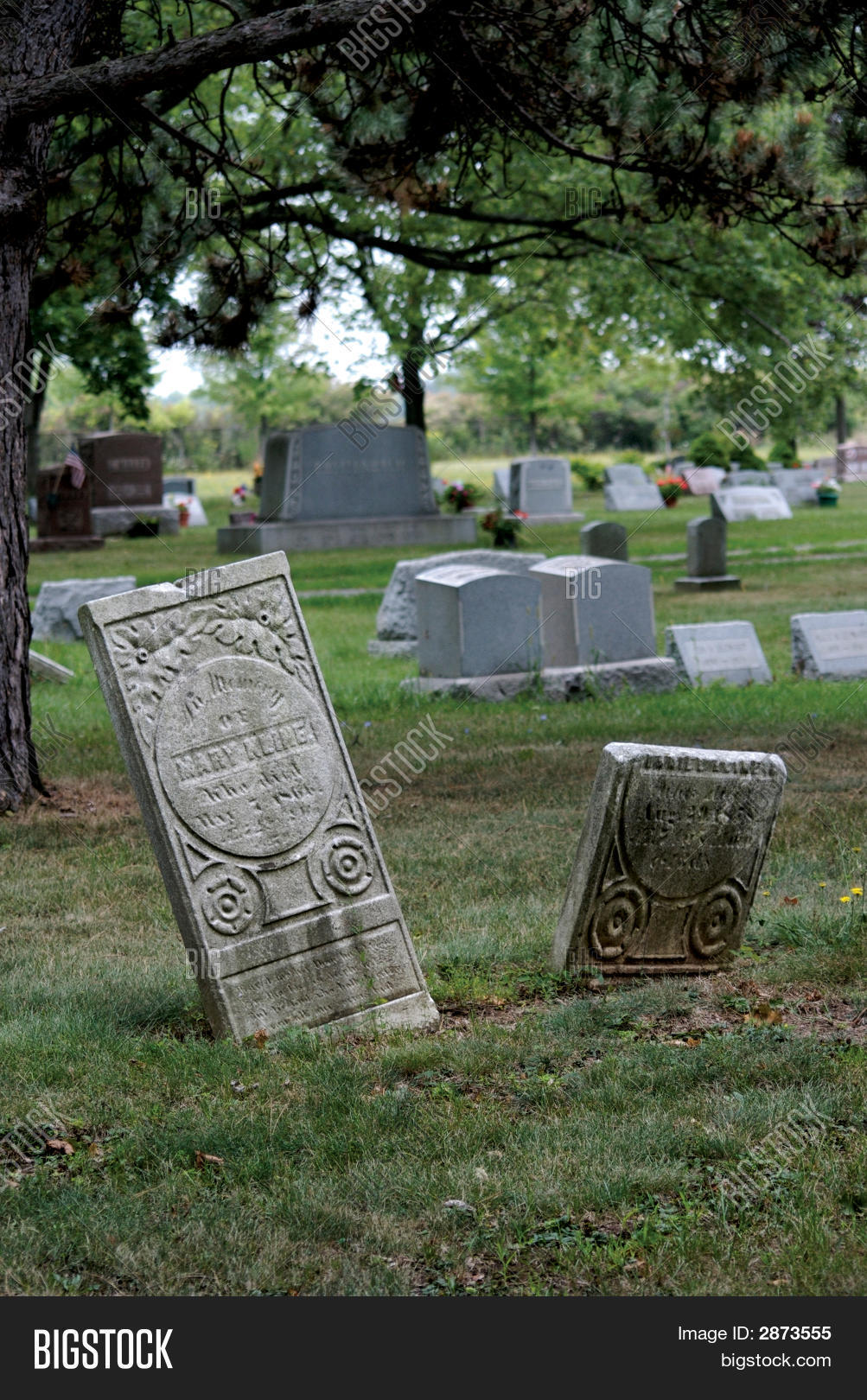 Antique Gravestones Image & Photo (Free Trial) Bigstock