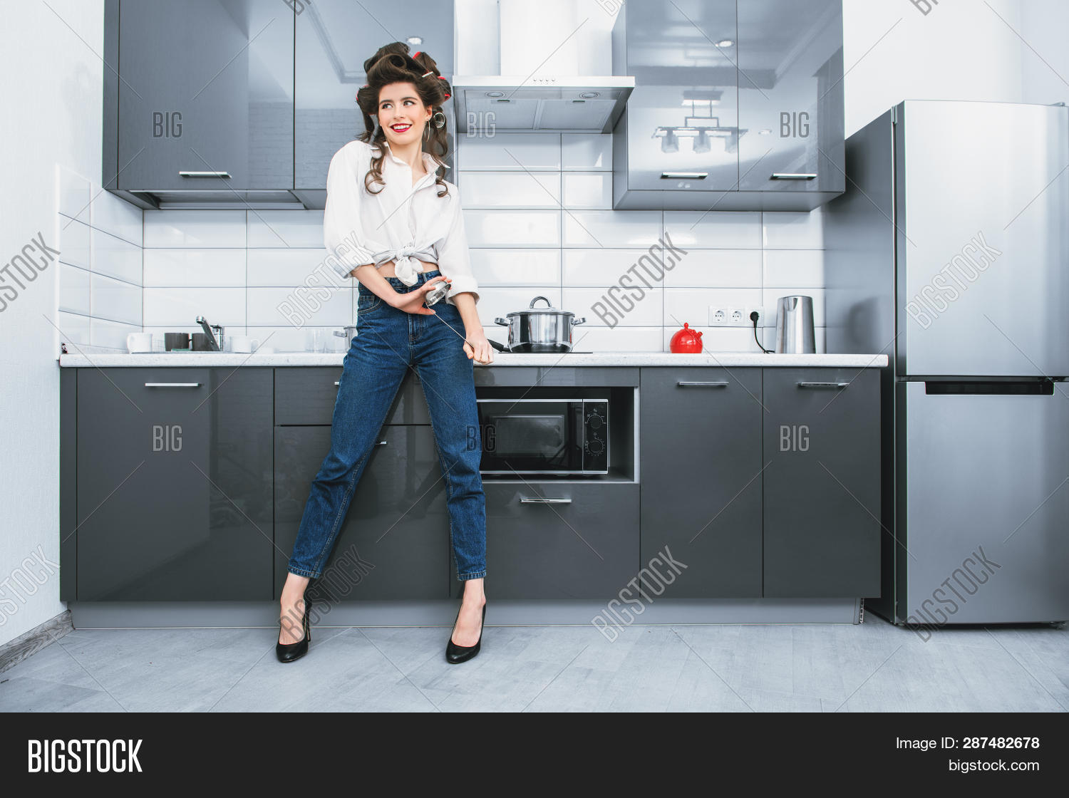 Beautiful Girl Posing Image Photo Free Trial Bigstock