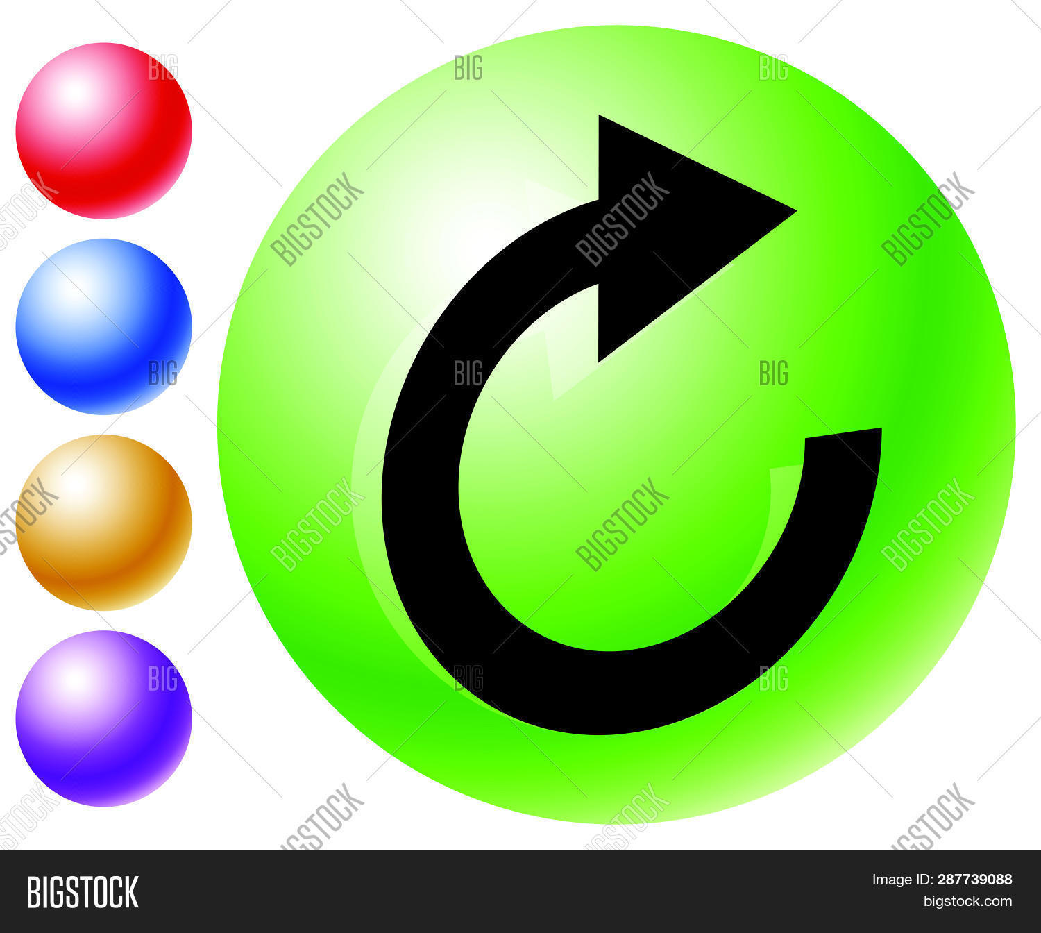 Revolve Image Circular Arrow Icon. Vector & Photo (Free Trial) | Bigstock