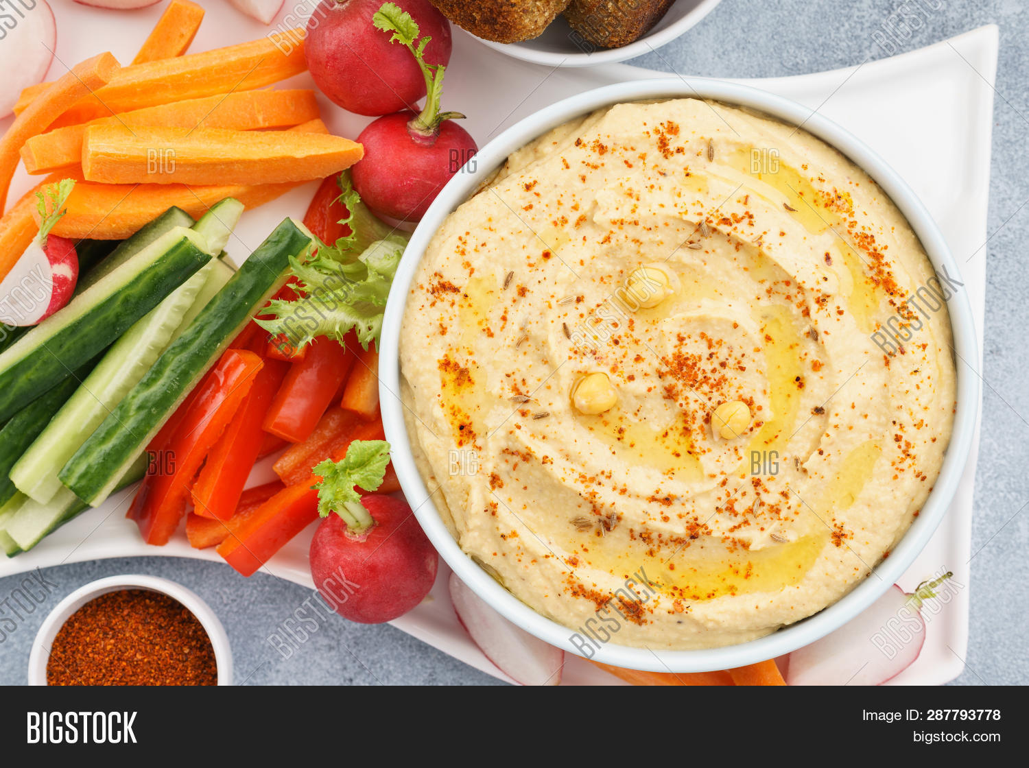 Hummus Dip Served Image & Photo (Free Trial) Bigstock