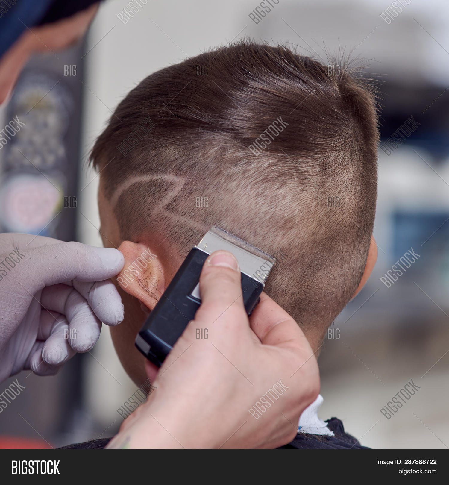 hair cutting machine boy