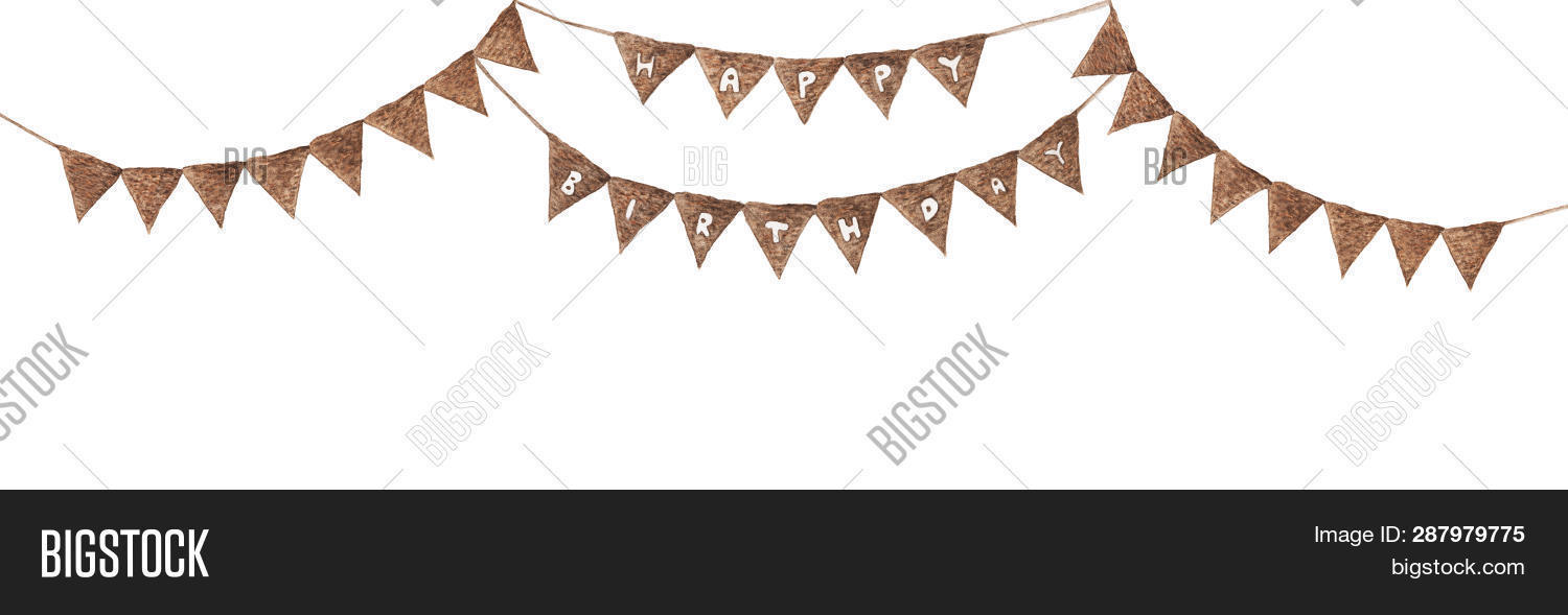 Bunting Happy Birthday Image Photo Free Trial Bigstock