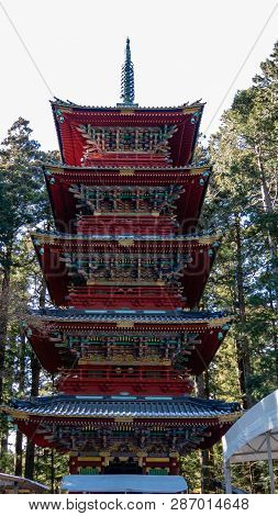 Gojunoto Five-story Pagoda At Toshogu Shrine