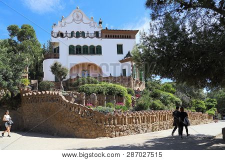 Barceloba, Spain - May 13, 2017: The Trias House Is An Art Nouveau-style Residential Building, Which