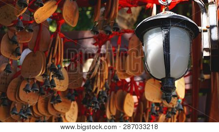 Eople Write And Hang Ema Wood Tag Or Wooden Label For Praying For Good Luck Happy Other At Sanya, Ch
