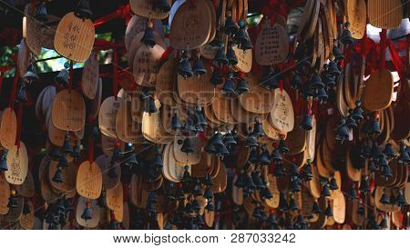 Eople Write And Hang Ema Wood Tag Or Wooden Label For Praying For Good Luck Happy Other At Sanya, Ch