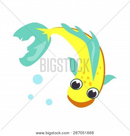Centropyge Bicolor Flat Icon. Fish, Aquarium, Sea Life. Sea Cartoon Characters Concept. Vector Illus