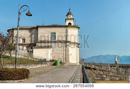 Church Of Sant Abbondio Located In Mezzegra Belongs To The Municipality Of Tremezzina, In The Provin
