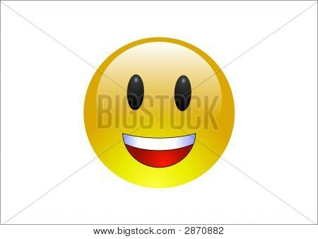 Aqua Emoticon lachen