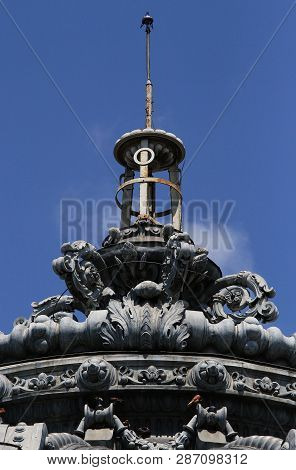 Bucharest, Romania - July 01, 2018: The Romanian Athenaeum (ateneul Roman) Is A Concert Hall Inaugur
