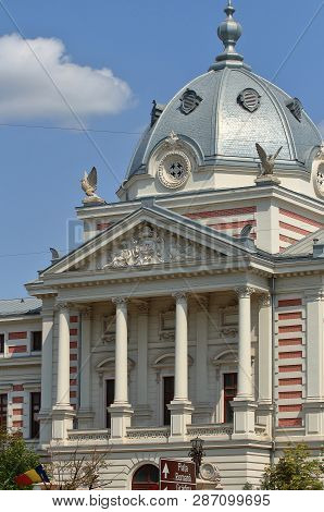 Bucharest, Romania - August 23, 2018: View Of Coltea Hospital, Built Between 1867-1888 By Architect 