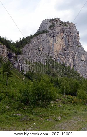 Mountain Landscape By The River Chuya, Altai Republic, Siberia, Russia