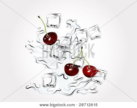Cherries In Splash