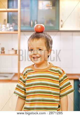 リンゴを分散少年