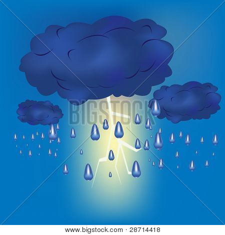 Cúmulo-Nimbo com chuva