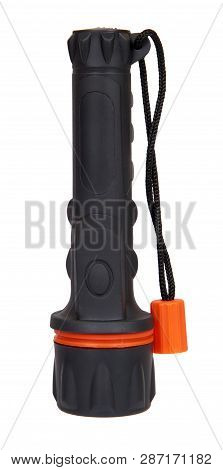 Black Led Flashlight, Compact Lighting For Travel.