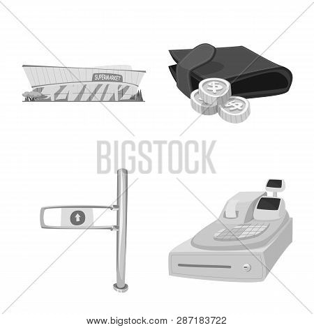 Vector Illustration Of Food And Drink Logo. Set Of Food And Store Vector Icon For Stock.