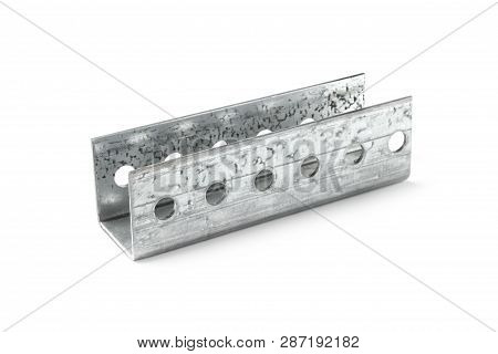 Metal Mounting Bracket Isolated On White Background