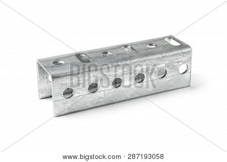 Metal Mounting Bracket Isolated On White Background