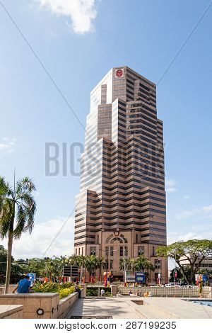 Kuala Lumpur, Malaysia - February 01, 2013. Skyscraper Building Of Public Bank Berhad, One Of The La