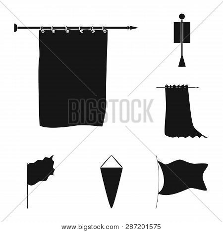 Vector Illustration Of Material And Media  Logo. Collection Of Material And Textile  Stock Vector Il