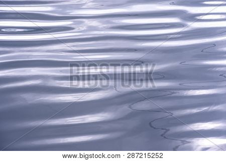 Abstract Background Of Wave On The Surface, River Surface With Sun Light Reflected On Water Skin, Sm