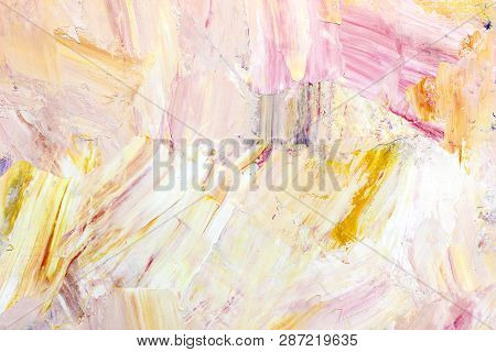 Abstract Atristic Oil Background. Oils On Canvas.