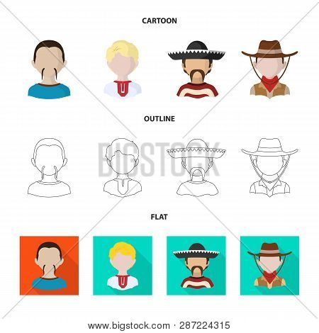 Vector Design Of Imitator And Resident Icon. Set Of Imitator And Culture Stock Vector Illustration.