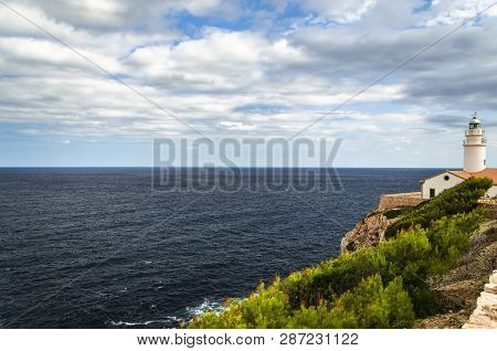 The Lighthouse At Capdepera On The Island Of Mallorca.