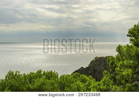 View Onto The Mediteranian Sea At Capdepera.