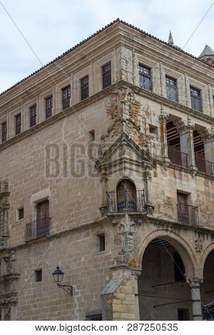 Palace Of San Carlos At Plaza Mayor Of Trujillo (spain)