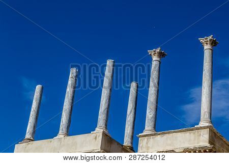 Classic Roman Amphitheater Located In Merida (spain)