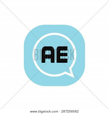 Initial Letter Logo Ae Template Vector Design