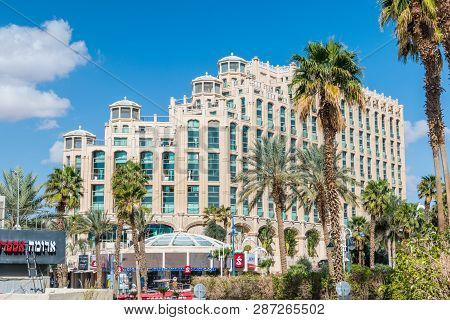 Eilat, Israel - February 9, 2019: Queen Of Sheba Eilat Hotel.