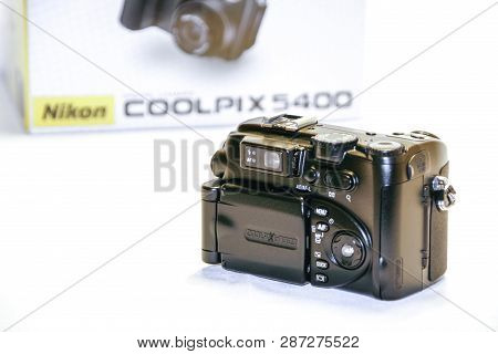 Rome, Italy - Februar 05, 2008: Digital Bridge Camera With Box In Background From 2000s Decade