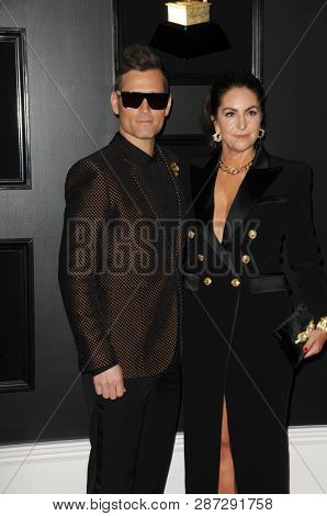 LOS ANGELES - FEB 10:  Kaskade, Guest at the 61st Grammy Awards at the Staples Center on February 10, 2019 in Los Angeles, CA