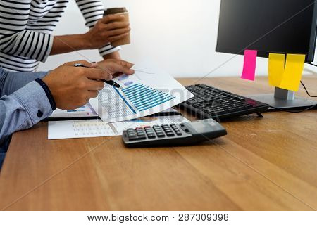Young Business Team In A Small Meeting