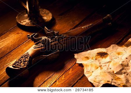 Antieke Flintlock pistool