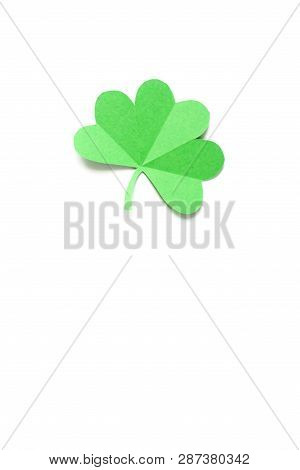 Happy St.patricks Day Shamrock Text Greeting Card