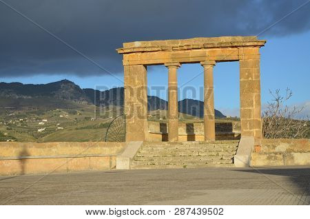 Principal Plaz Of The City Of Sambuca In Sicily