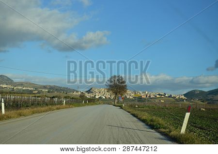 Panorama Of The Green Landscape Of Sambuca