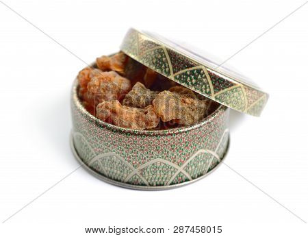 Sweet Myrrh Or Opopanax, Also Known As Opobalsam. Isolated On White