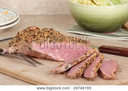 Petto di manzo sotto sale