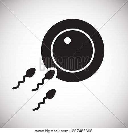 Ivf Icon On Background For Graphic And Web Design. Simple Vector Sign. Internet Concept Symbol For W