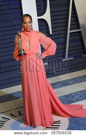 BEVERLY HILLS - FEB 24: Regina King at the 2019 Vanity Fair Oscar Party at The Wallis Annenberg Center for the Performing Arts on February 24, 2019 in Beverly Hills, CA