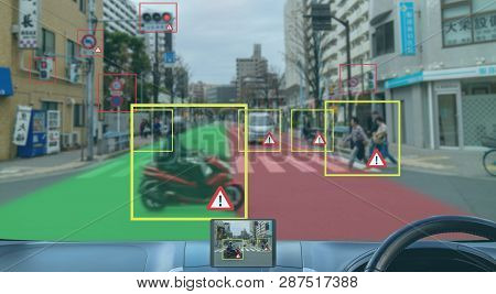 Iot Smart Automotive Driverless Car With Artificial Intelligence Combine With Deep Learning Technolo